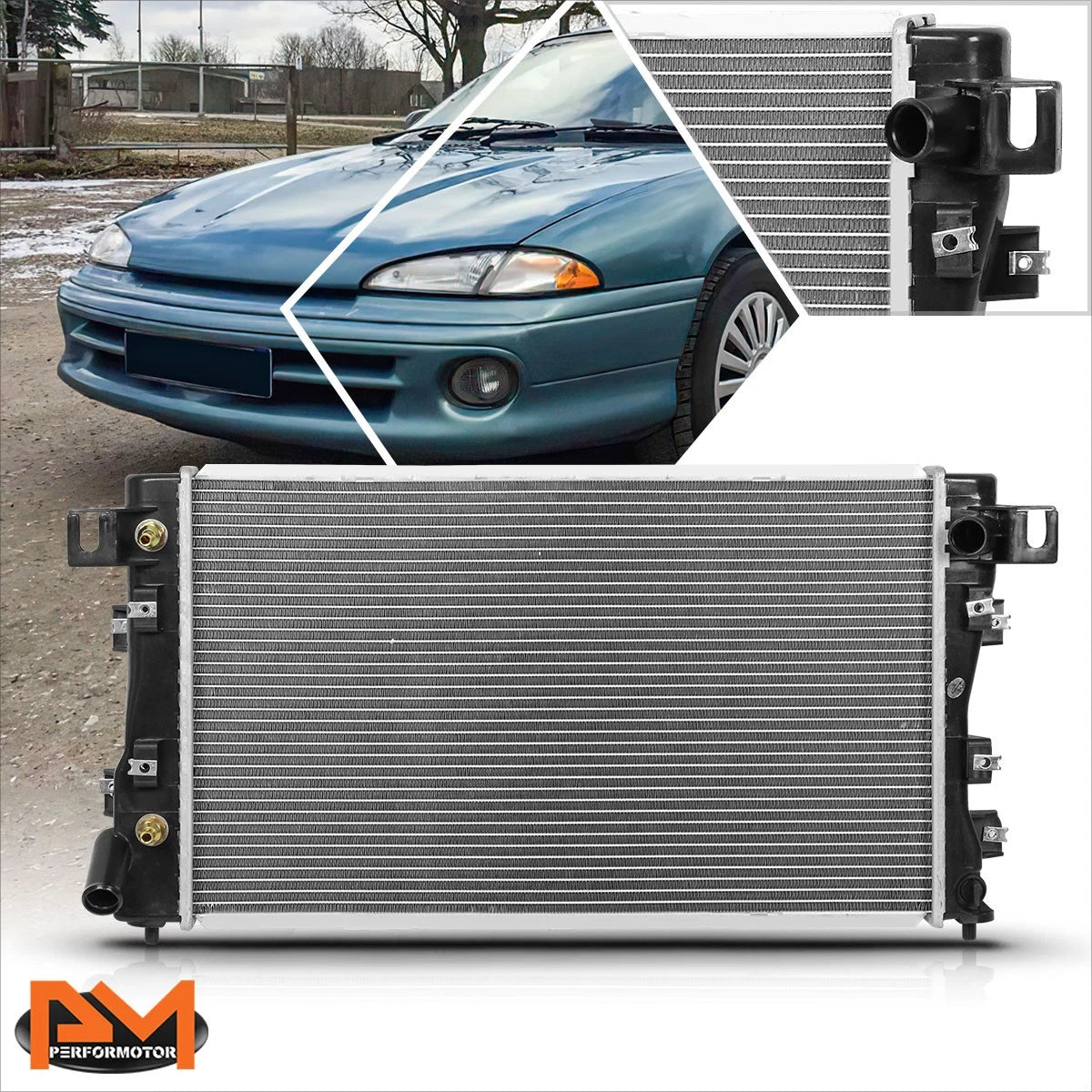 OE Style Aluminum Radiator DPI-1390 for Chrysler Concorde/Intrepid/Vision (1993–1997)