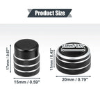 5 x Black Air Vent Knob Trim Covers with GPS Navigation for Honda Civic (2022)