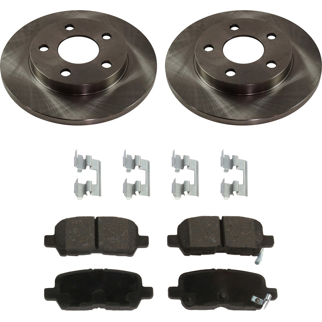 Rear Brake Disc and Pad Kit for Pontiac Grand Prix (2004–2008) Ceramic