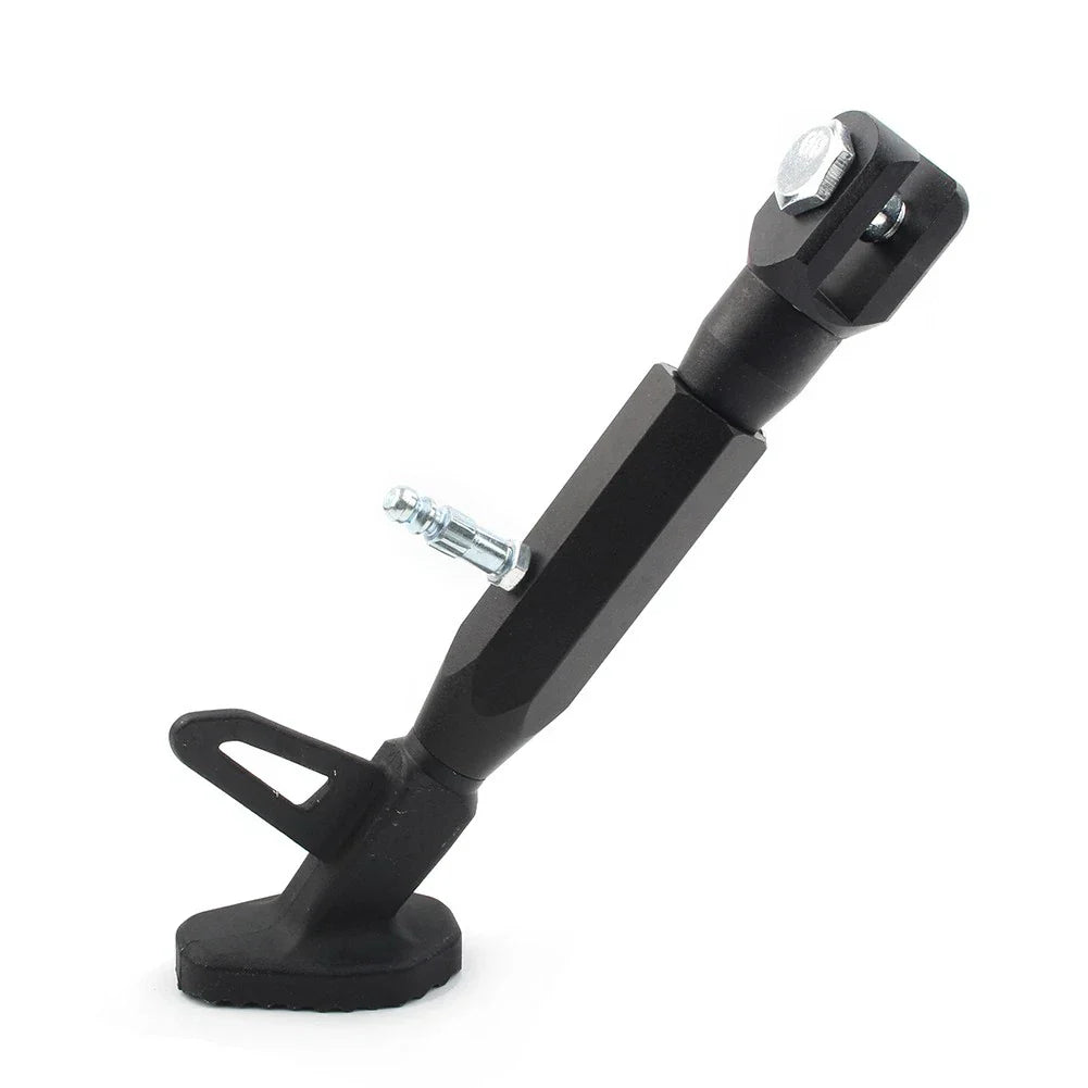 Adjustable Kickstand Foot Side Stand for Universal Motorcycle - Black