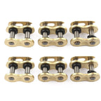 6PCS Master Chain Connector Link w/ O-rings for Motorcycle Dirt Pit Bike