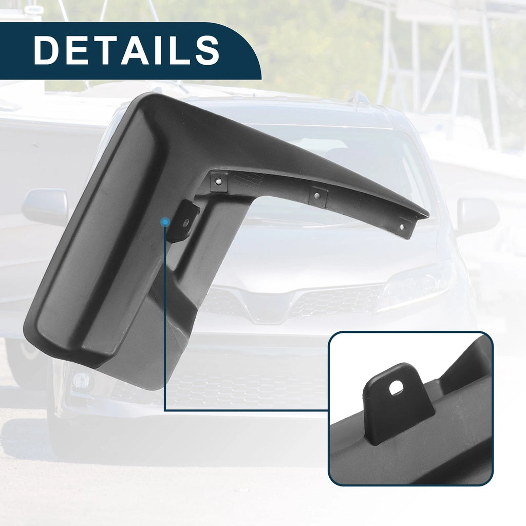Mud Flap Splash Guard for Toyota Sienna (2011–2017)