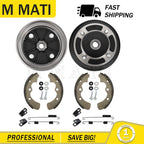 2 Front Brake Drum Hub w/ Shoes for Kawasaki Mule 4000 4010 KAF620 950 (2009–2023)