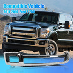 Chrome Steel Front Bumper for Ford F-250 F-350 Super Duty (2011–2016)