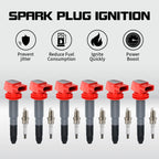 6X Spark Plug + Ignition Coil for Porsche Cayenne (2008–2014) Panamera (2010–2016) V8 UF660