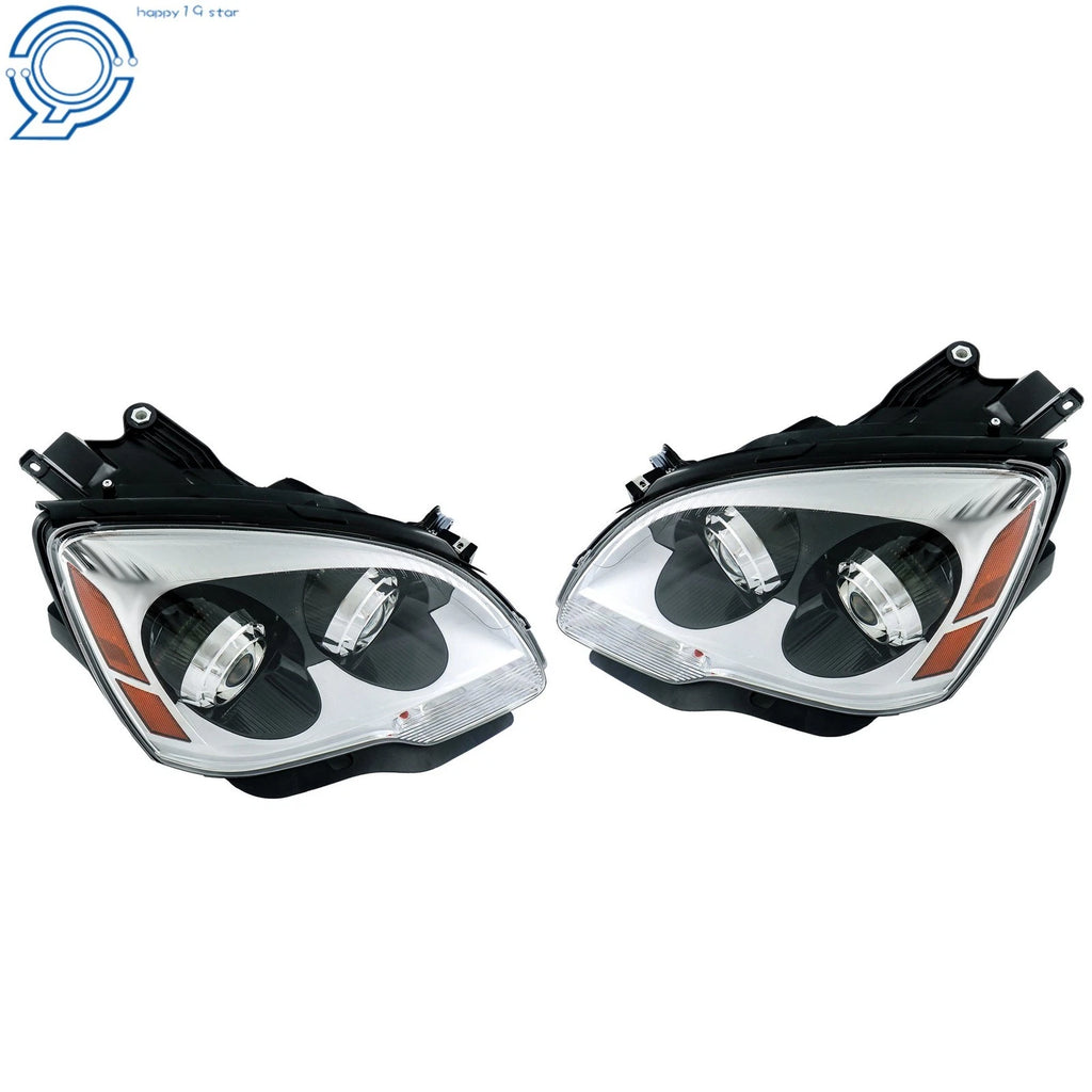 Set of 2 HID Projector Headlights for GMC Acadia (2007–2012) Chrome Trim