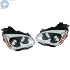 Set of 2 HID Projector Headlights for GMC Acadia (2007–2012) Chrome Trim
