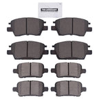 Set of 8 Ceramic Brake Pads for Chevrolet Cruze Volt Bolt EV EUV (2011–2023)
