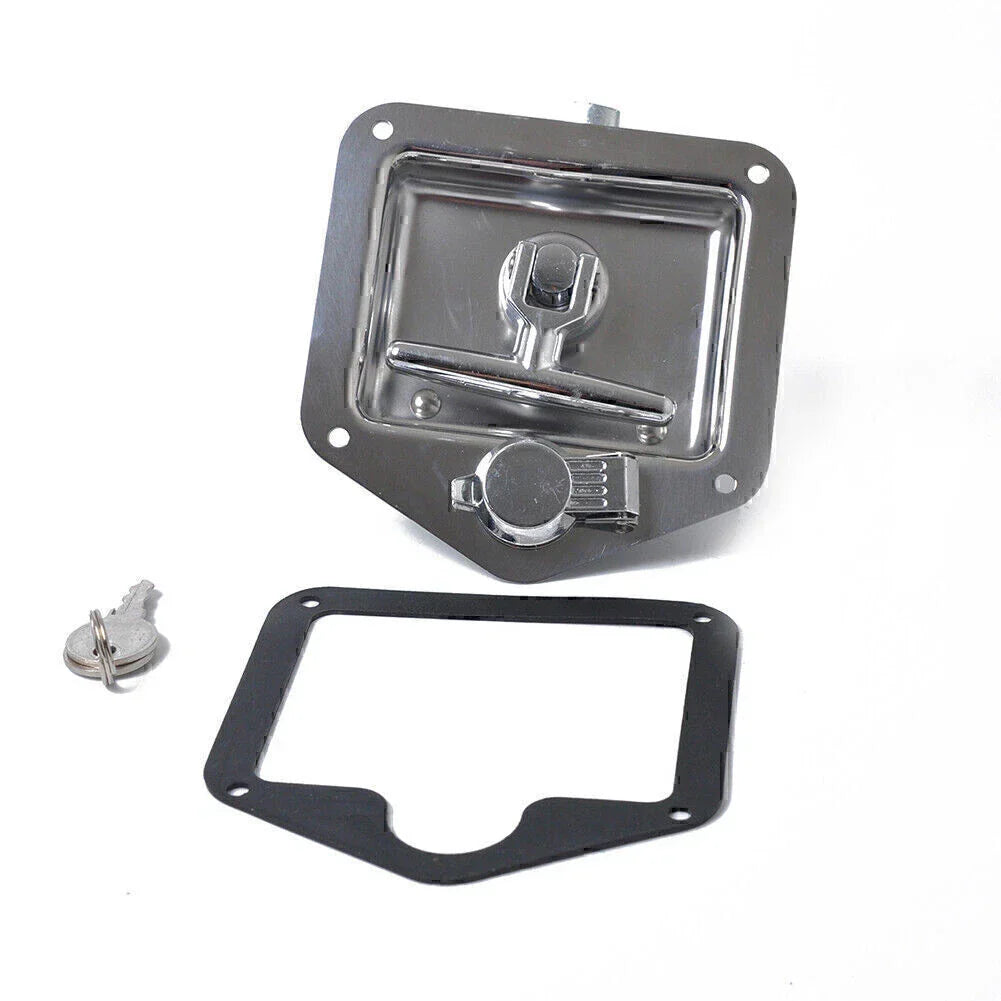 Stainless Steel Trailer Door Latch T-Handle Lock for RV, Truck, Camper