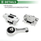 Engine Motor Trans Mount Set for Dodge Grand Caravan (2008–2010)