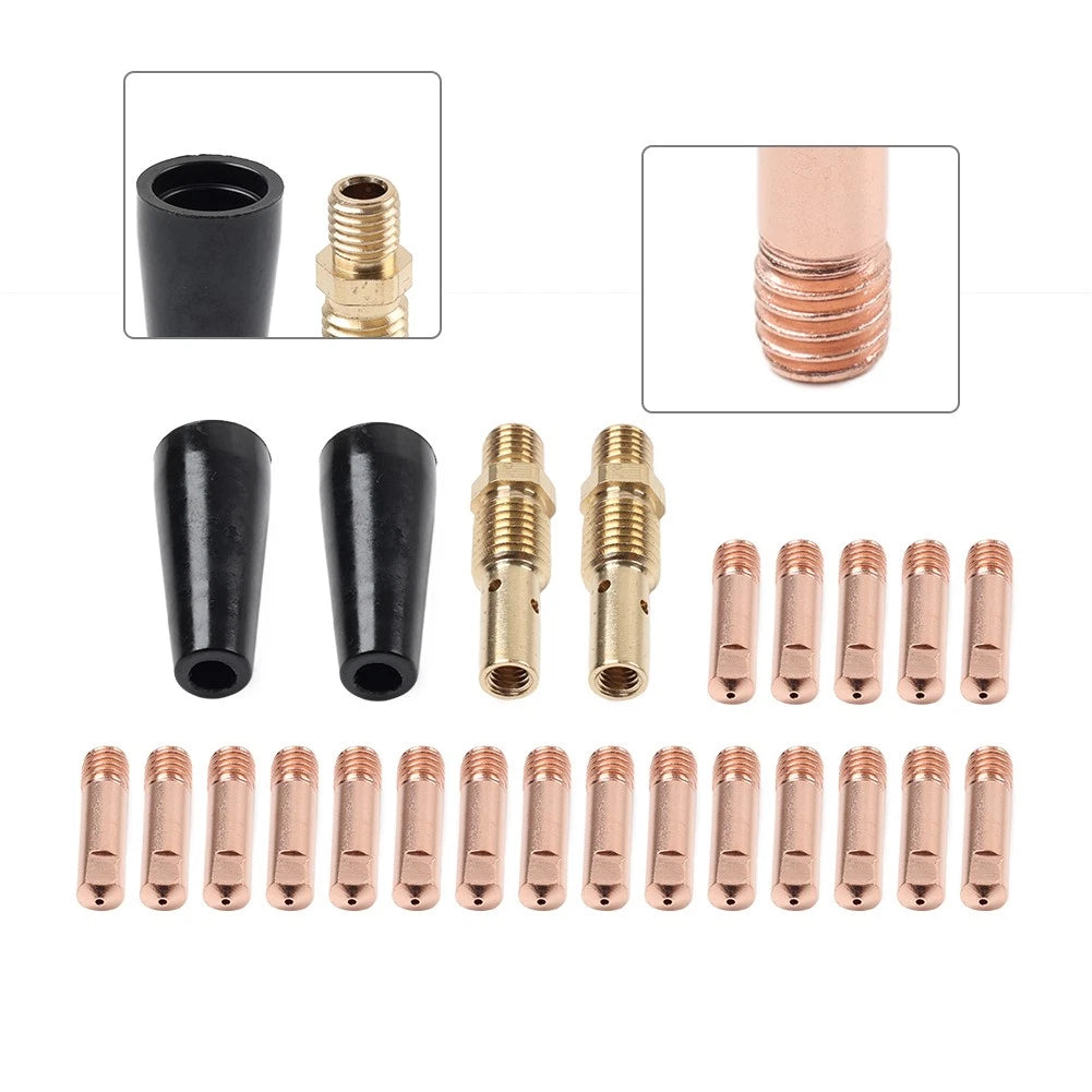 24 Pcs Nozzle Tip Kit KP1939-1 for MB 14AK Flux Core Welder (Nozzle 030/035)