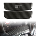 Carbon Fiber Interior Storage Box Trim Cover for Ford Mustang (2015–2019)