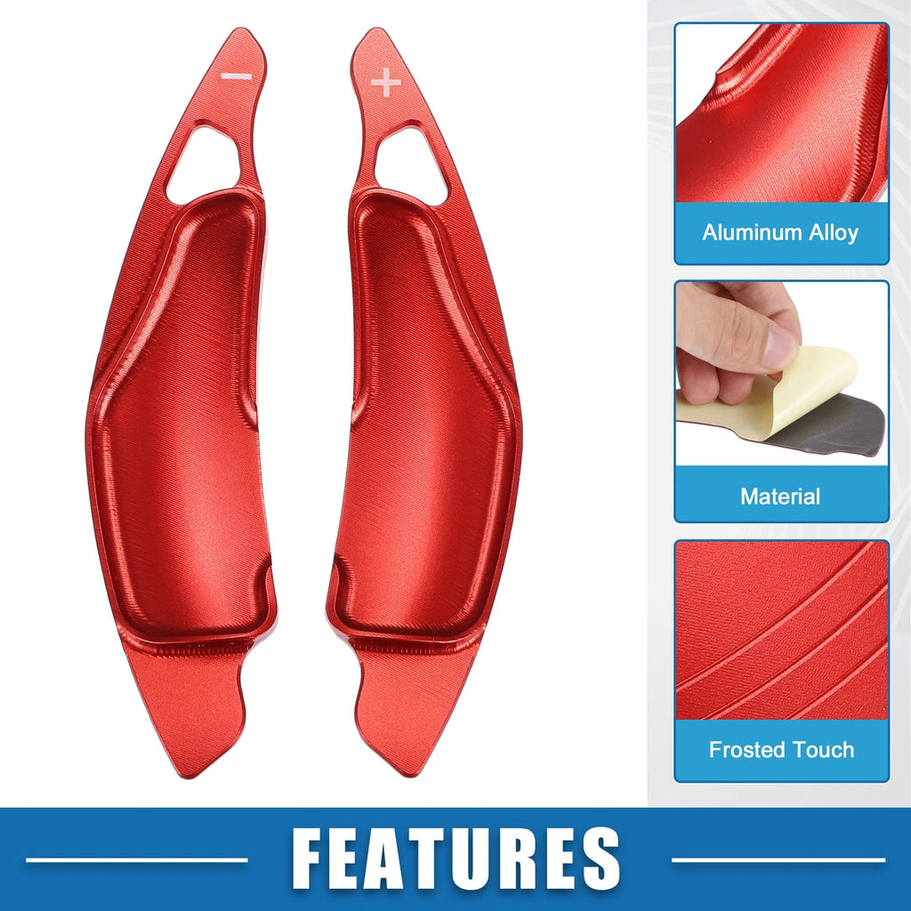 Set of 2 Steering Wheel Shift Paddles for Lexus IS Series (2006–2012) Red