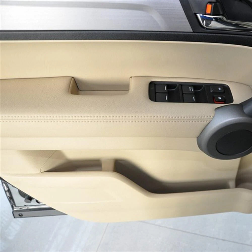 Leather Front Door Panels Armrest Cover for Honda CR-V (2007–2012) Beige Tan