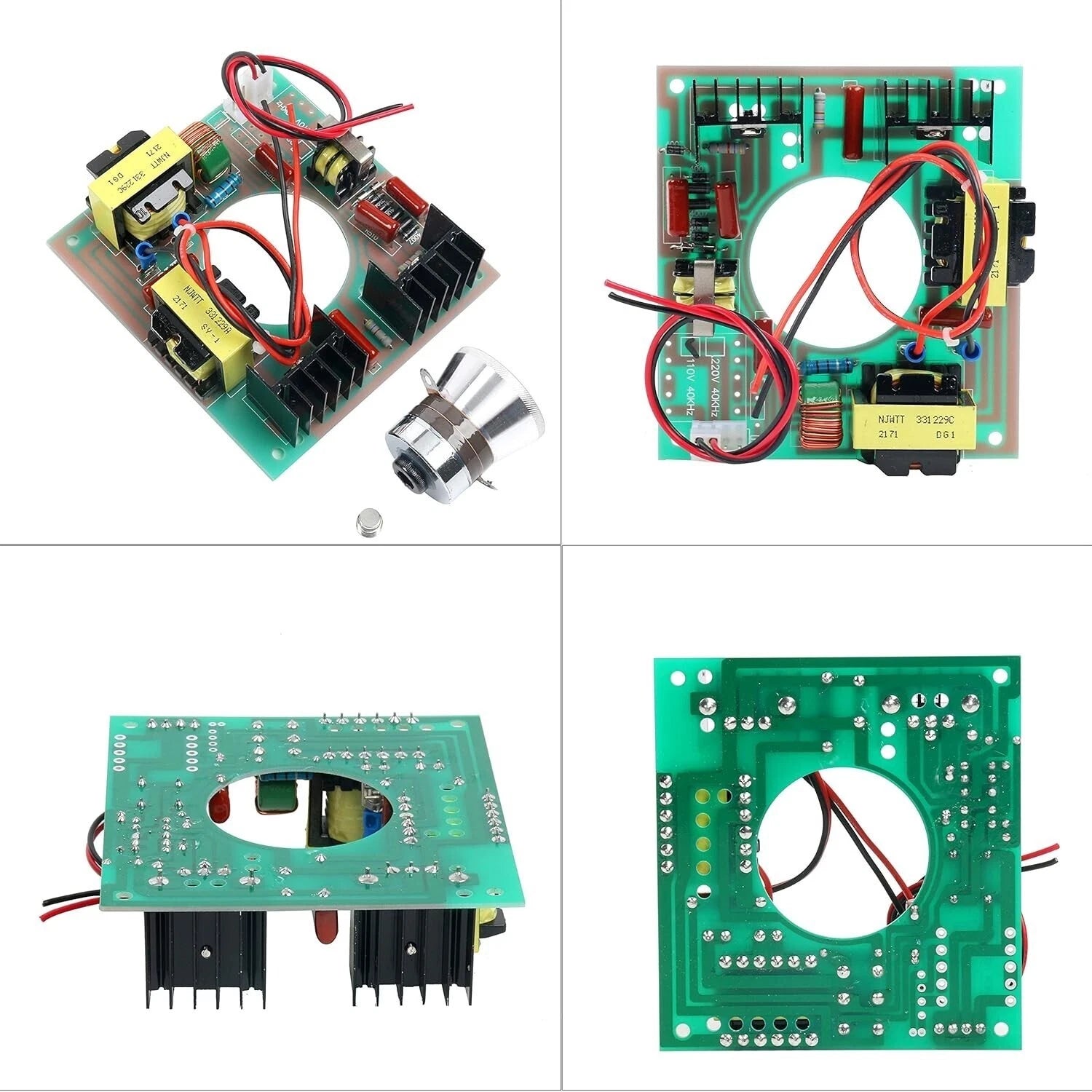 60W Ultrasonic Cleaning Transducer & Power Driver Board 110V AC