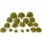 Mixed Model Trees for Railroad Train Diorama Scenery