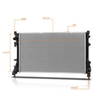 Aluminum Core Cooling Radiator for Fiat 500 (2012–2019) DPI-13245