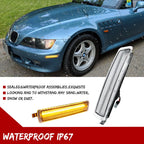 Pair Clear Amber LED Side Marker Lights for BMW Z3 M Coupe (1996–2002)