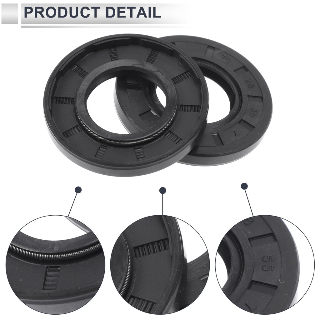 Set of 5 Oil Seal Rotary Shaft Seal TC Ring 28x55x7mm Nitrile Rubber
