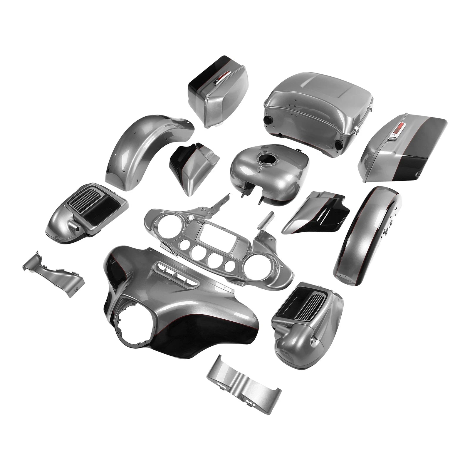 Fairings Bodywork for Harley Ultra Limited (2014–2024) Billet Silver / Vivid Black