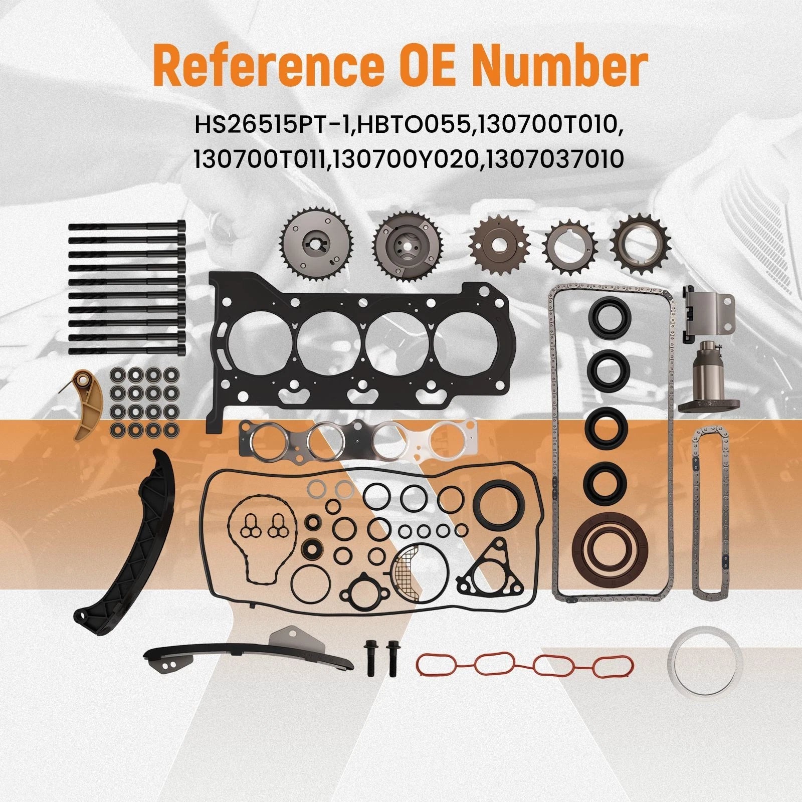 Timing Chain Kit & Gasket Set for Toyota Prius (2010–2015)