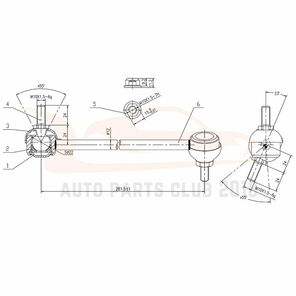 Complete Front Suspension Kit for Ford Freestyle/Five Hundred (2005–2007)