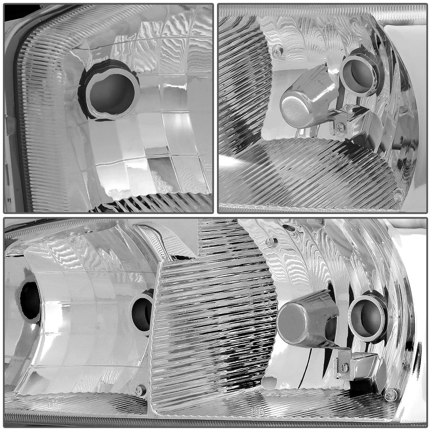 Chrome Clear Signal Headlights + Bumper Lamps for GMC Sierra (1999–2007)