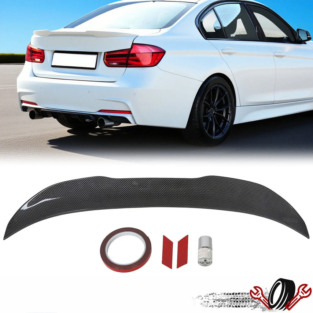 Carbon Trunk Spoiler Wing for BMW F80 M3 (2015–2018) & F30 330i 328i (2012–2018)