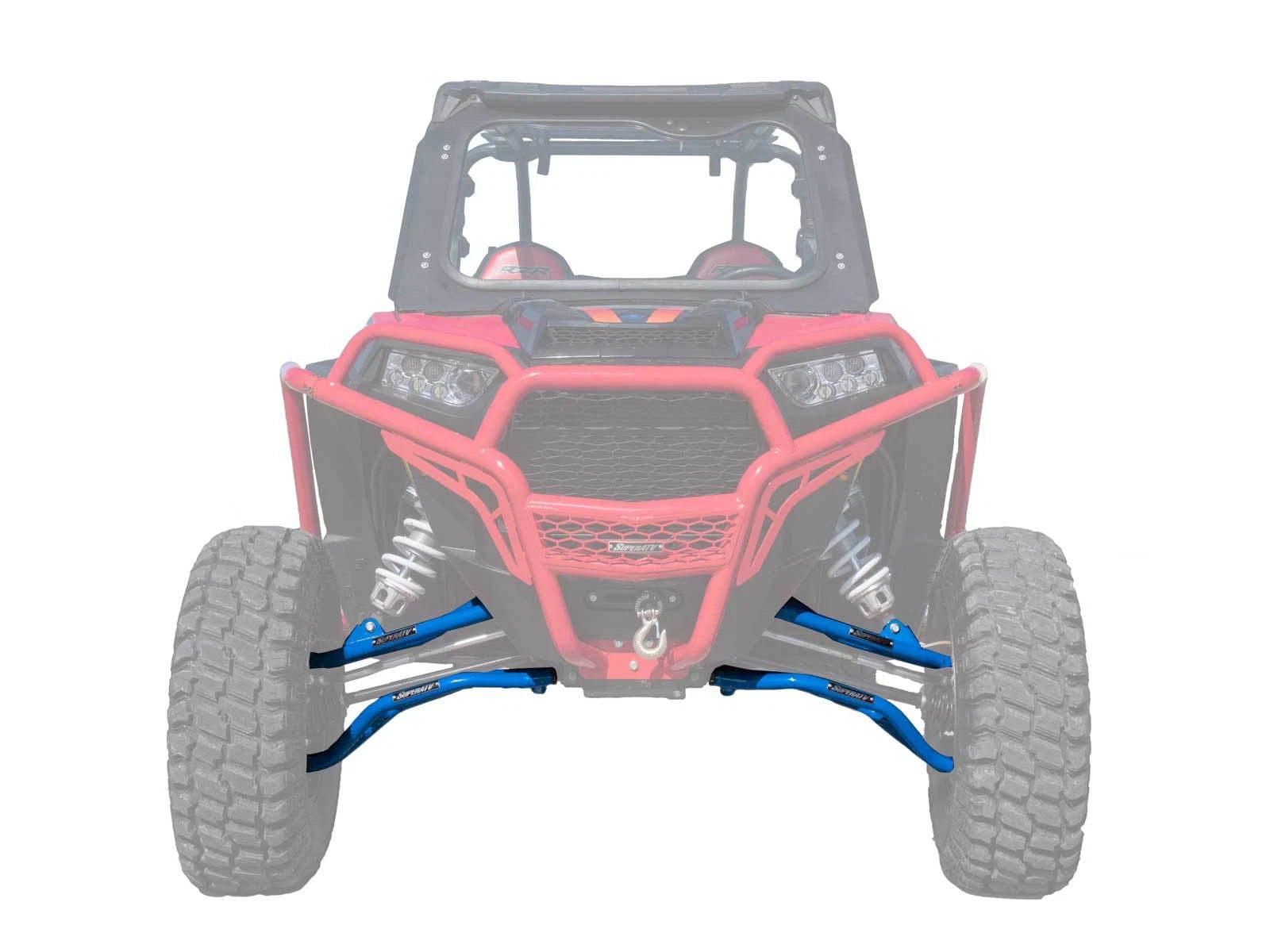 Set of 2 High Clearance Front A-Arms for Polaris RZR XP Turbo (2016–2021) BLUE