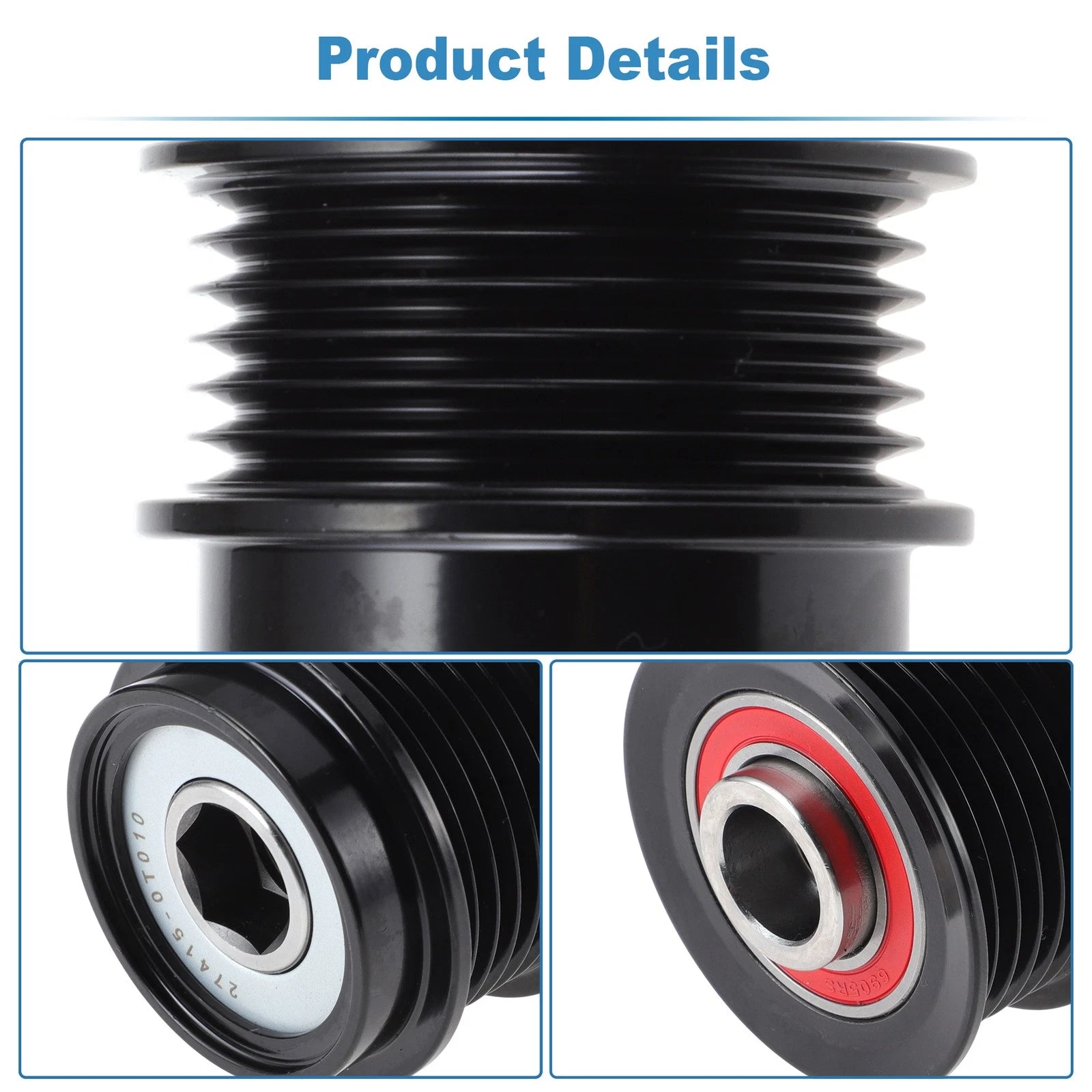 Set of 1 Alternator Freewheel Clutch Pulley for Lexus RX350 (2007–2009) 274150T010