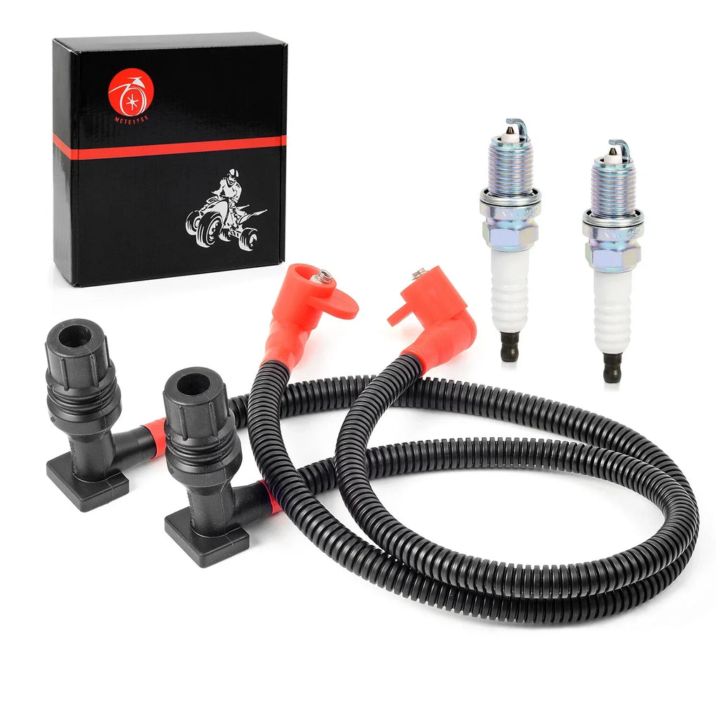 2x Ignition Coil Wire Cap Spark Plug for Polaris Ranger Crew 800 (2011–2014)