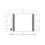 Replacement A/C Condenser w/o Trans Oil Cooler (See compatibility Chart)
