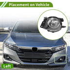 Left Fog Light Grille for BMW 330i (2006 - 2008) Clear Black