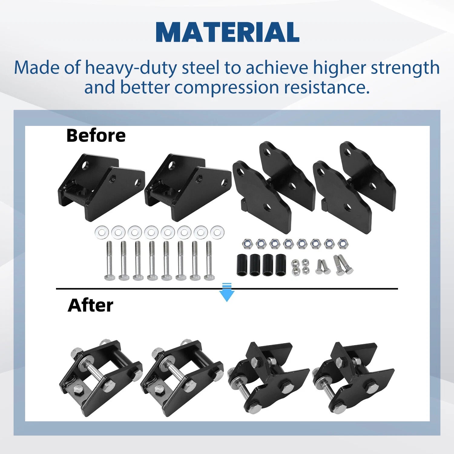 4X 3" Lift Kit for Polaris Ranger XP 570 900 Full Size XP 1000 Crew (2015–2023)