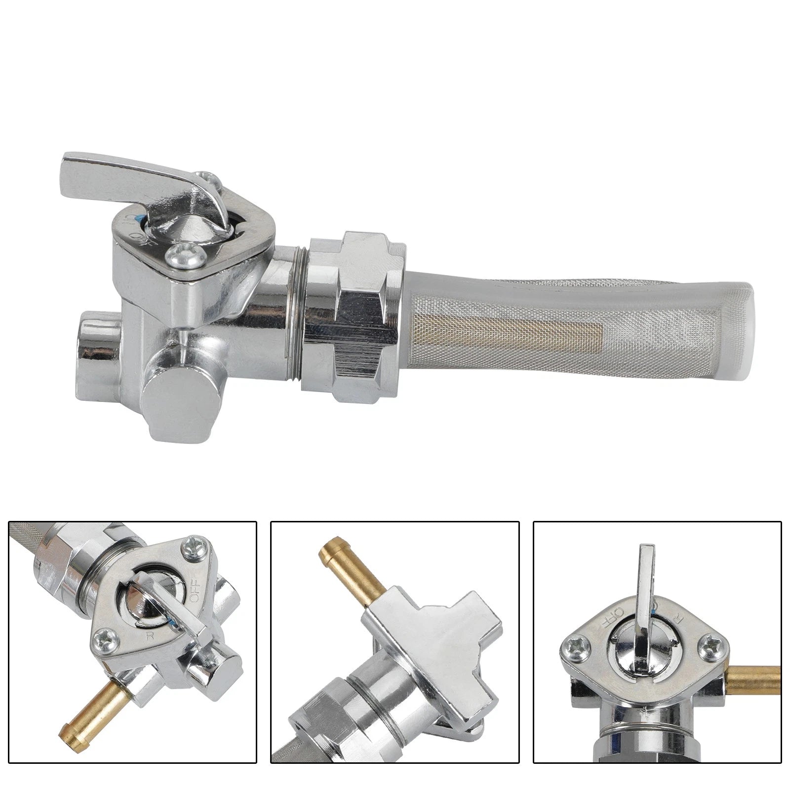 Gas Tank Fuel Cock Valve Petcock for Harley XL883 XL1200 Sportster (1991–1994)