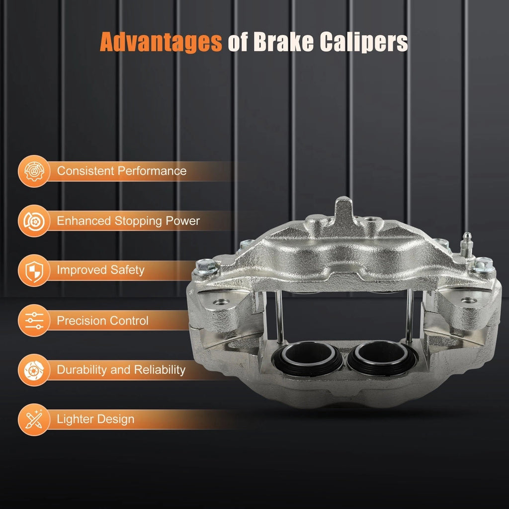 Front Pair Brake Calipers for Lexus LX570 Toyota Land Cruiser (2008–2015)