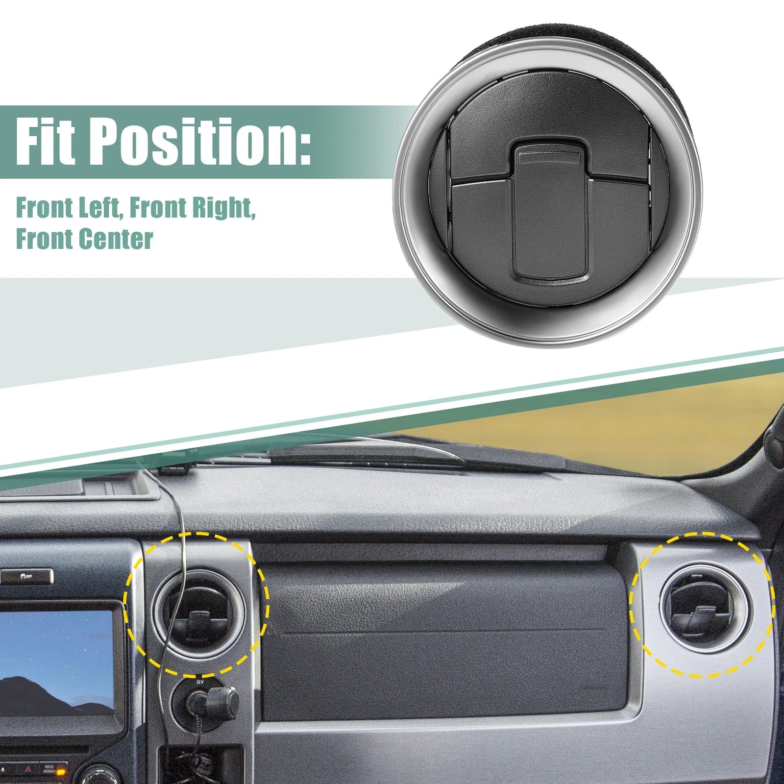 2 Pcs Front AC Heater Air Vent CL3Z19893EA for Ford F-150 (2012–2014)