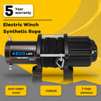 4500LBS Electric Recovery Winch for Trailer Truck SUV with Wireless Remote