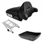 Matte Chopped Trunk & Backrest Rack for Harley Touring CVO Road Glide (2014–2026)