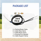 Emergency Parking Brake Cable Kit for Universal Vehicles