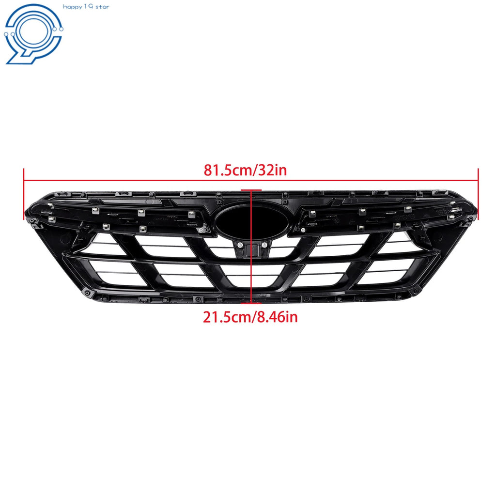 Front Bumper Grille for Subaru Crosstrek (2021–2023) Black Chrome Trim