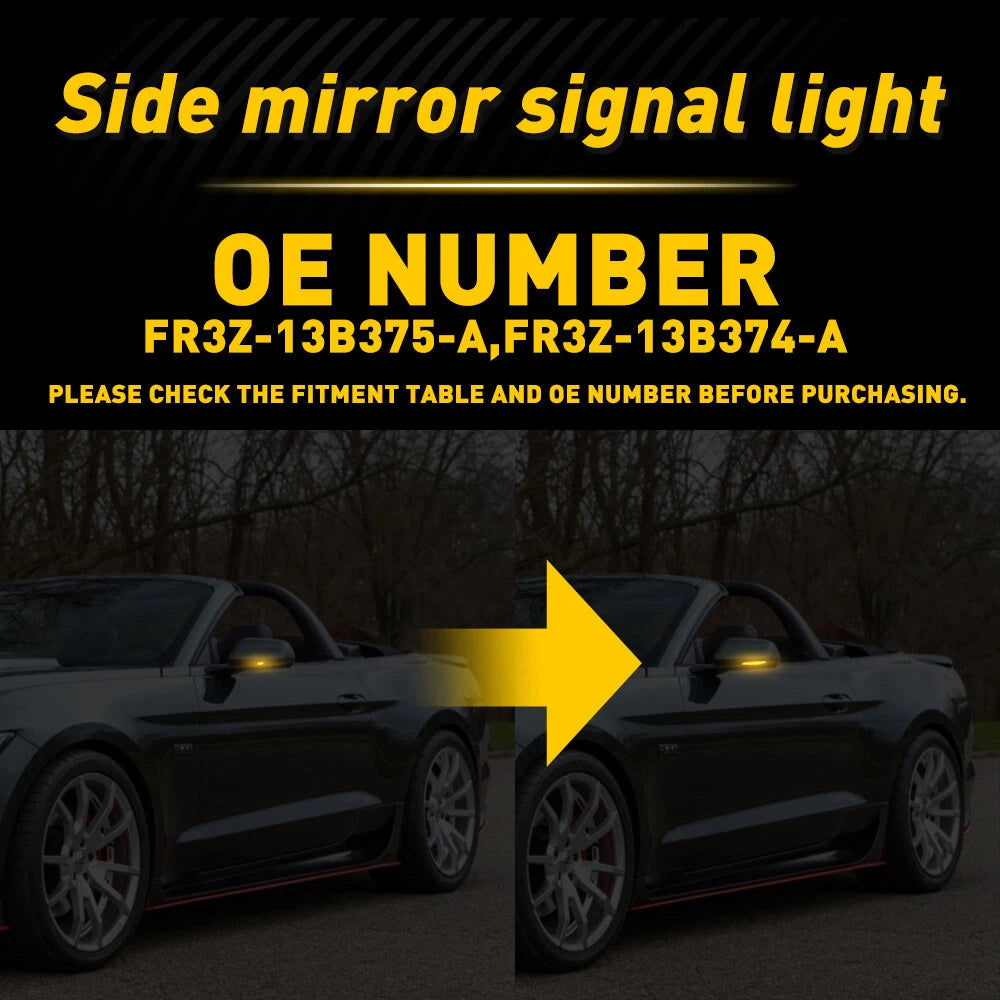 LED Dynamic Turn Signal Lamp for Ford Mustang (2015-2022)