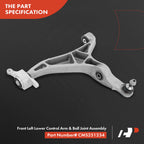 Front Left Lower Control Arm with Ball Joint for Jeep Grand Cherokee (1999–2021)