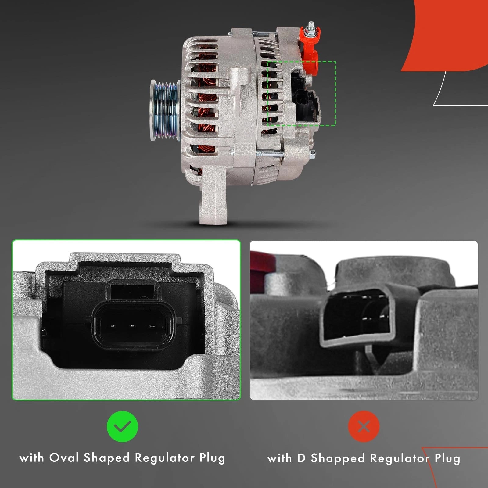 Alternator for Ford Crown Victoria, Lincoln Town Car (1997–2002)