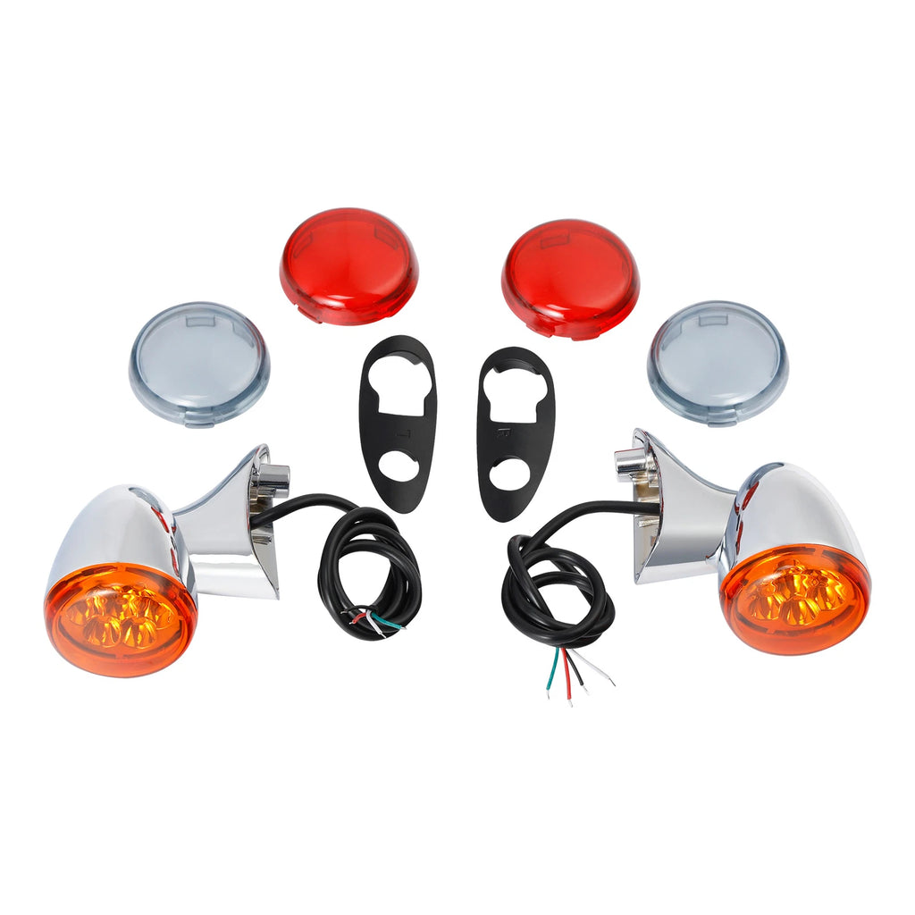 LED Turn Signal Light Bracket 4 Wires for Harley Touring Road Glide (2015–2024)