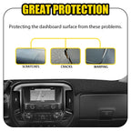 Dash Cover for Chevrolet Silverado 1500 2500 3500 (2014–2018) Black Mat