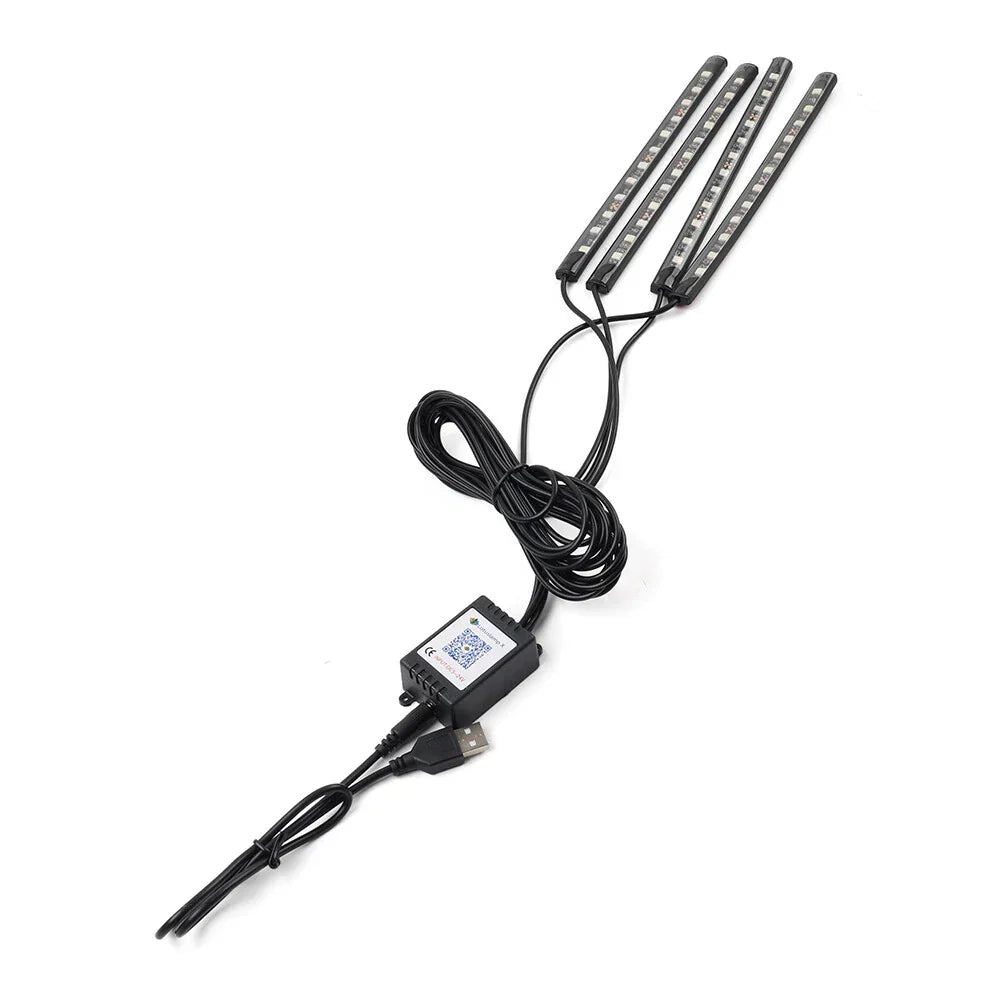 RGB Music Voice Control Floor Atmosphere Light for Car