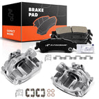 Front Brake Calipers + Ceramic Pads for Chevrolet Silverado 1500 (2007–2018)