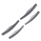 Set of 4 Roof Rack Rail End Covers for Lexus RX RX350 (2010–2015) Silver ABS