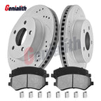Front Drilled Brake Rotors & Ceramic Pads for Jeep Liberty (2002–2007)